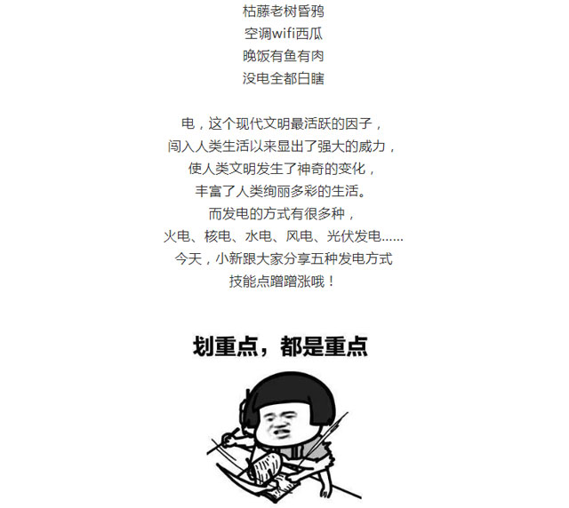 火電、核電、水電、風(fēng)電、光伏發(fā)電